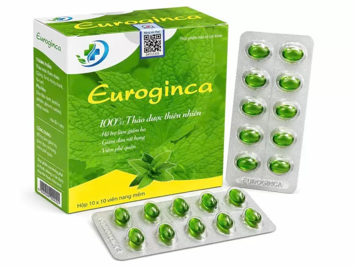 Viên Ho Euroginca Xanh Hộp 100 Viên